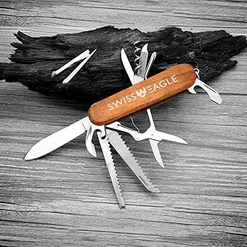 Swiss Eagle Classic Multi-Tool Pocket Knife for Men - 30 Tools