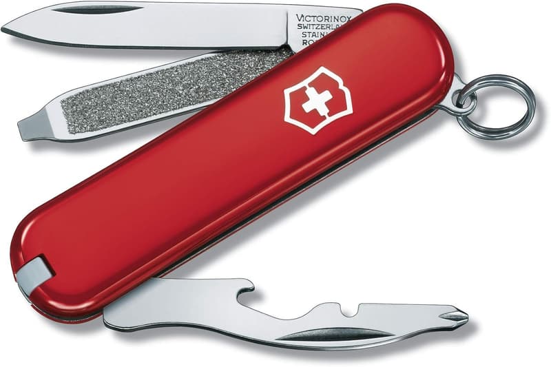 Victorinox Rally Swiss Army Knife - Compact 9-Function Tool in Red