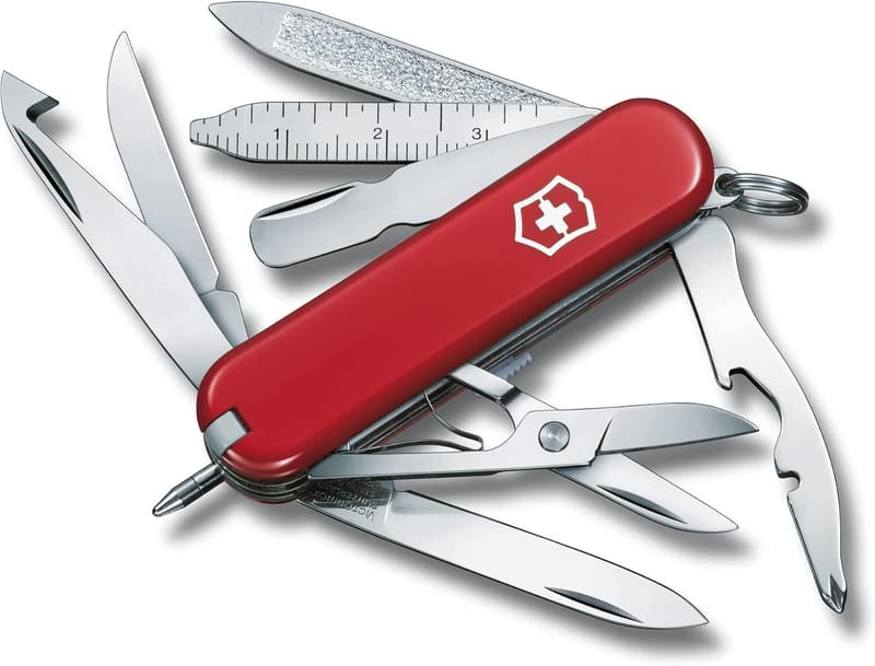 Victorinox Mini Champ Swiss Army Knife - 18 Functions, Red