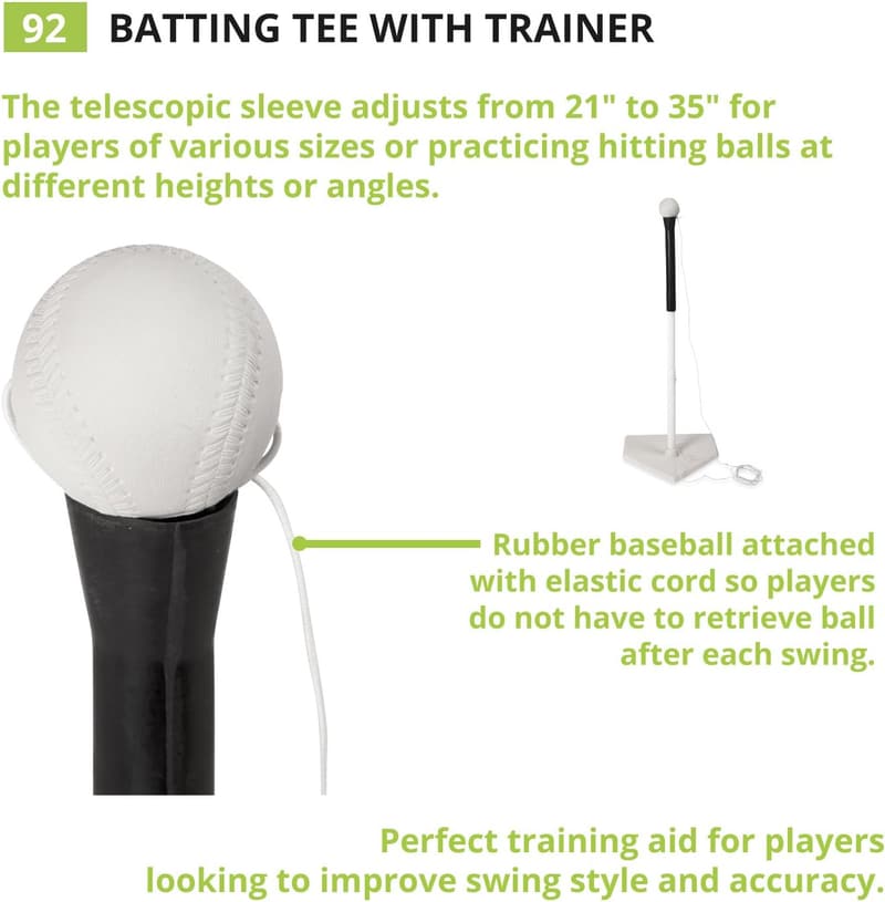Adjustable Champion Sports Batting Tee on Home Plate