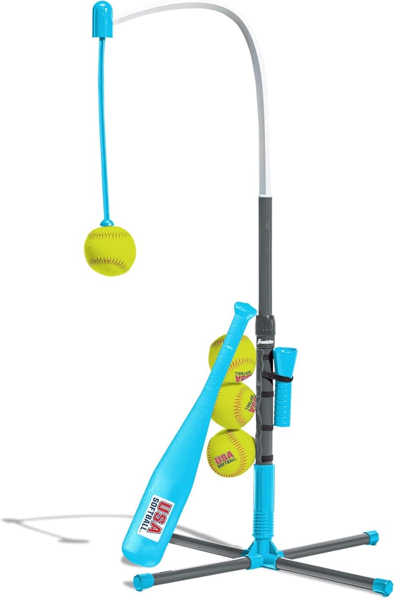 Kids Baseball Batting Tee and Stand Set for Youth and Toddlers