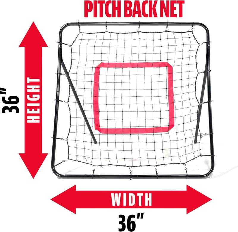 Youth Baseball Teeball Starter Set with Rebounder Net