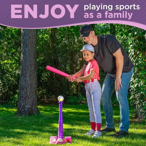 T-Ball Set for Kids Ages 3-8 with Adjustable Tee & Storage Net