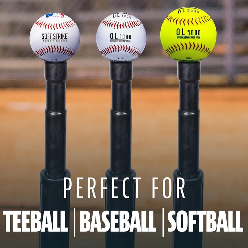 Adjustable Heavy Duty Batting Tee for Baseball & Softball Practice