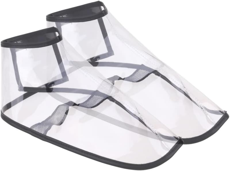 Transparent Barber Shoe Covers - Non-Slip Haircut Protectors