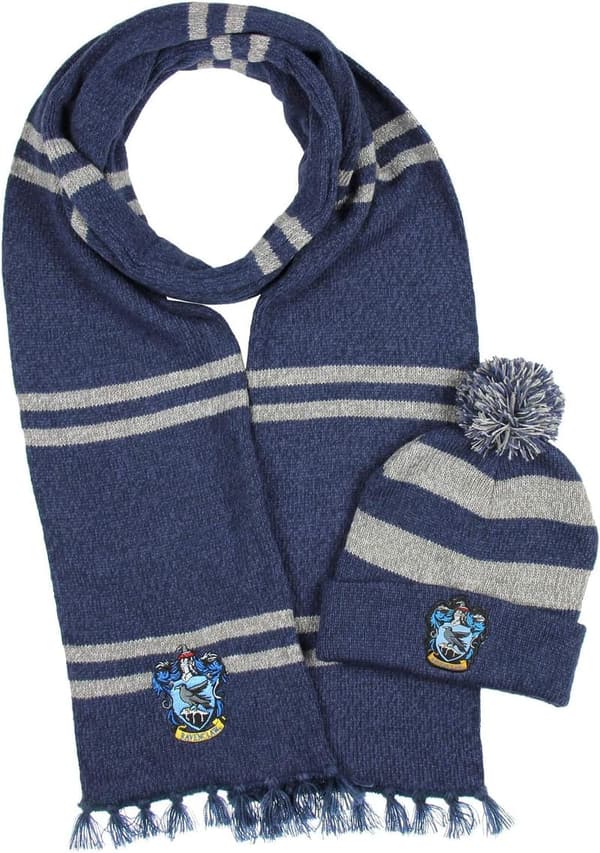Harry Potter Hogwarts Houses Knit Scarf & Beanie Set