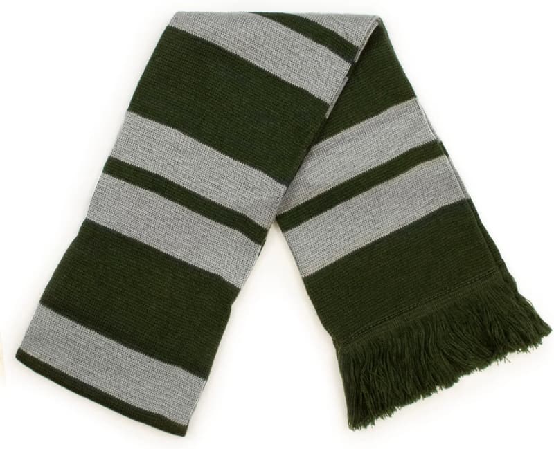 Harry Potter House Striped Scarf with Crest Patch, One Size