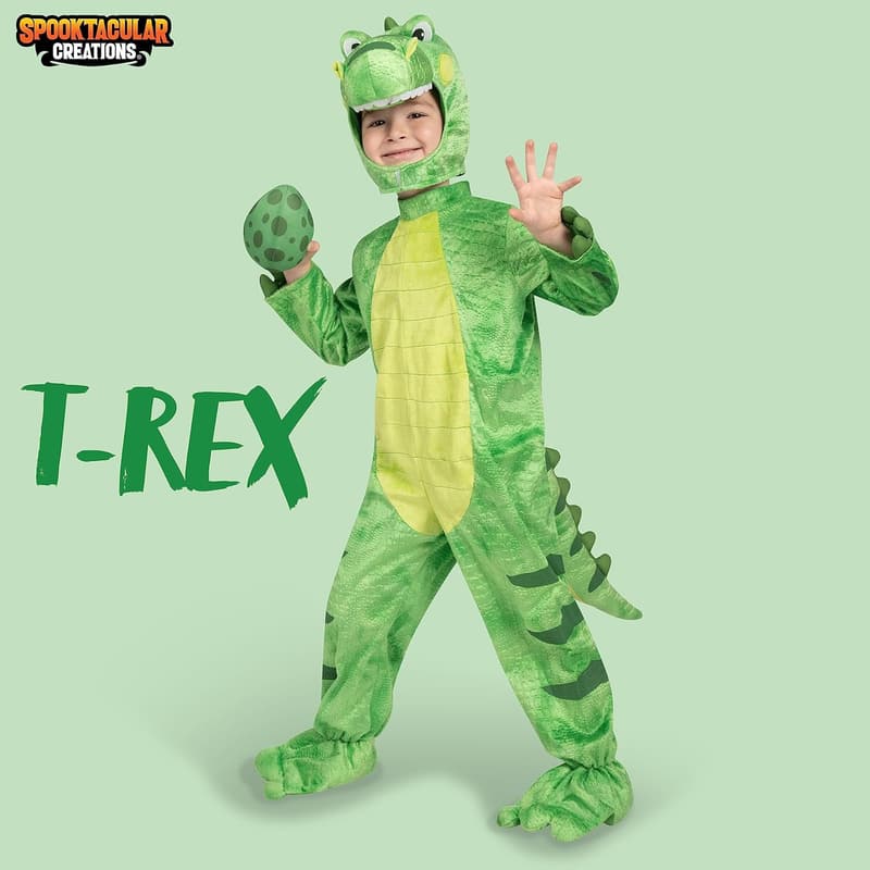 Halloween T-Rex Costume for Kids with Egg Accessory