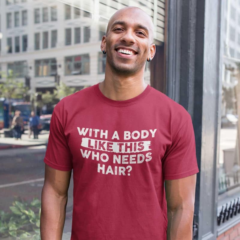 Funny Sarcastic T-Shirt for Balding Dads