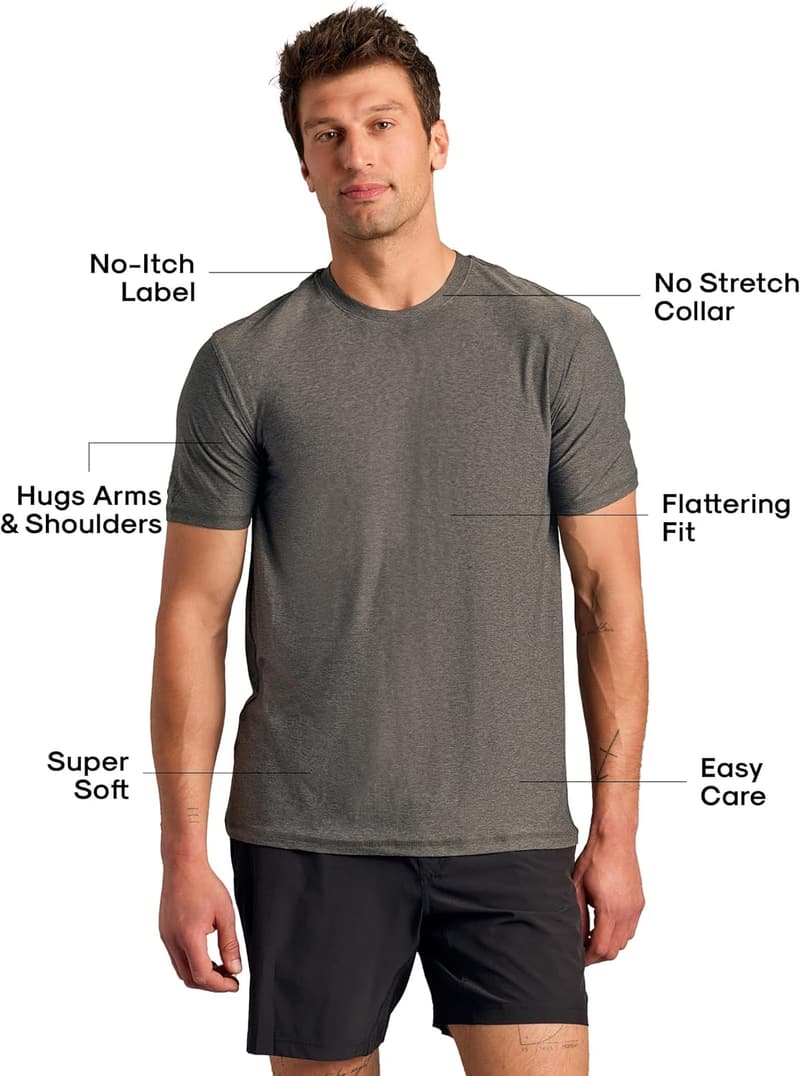 Men's Quick-Dry Athletic Workout Shirt