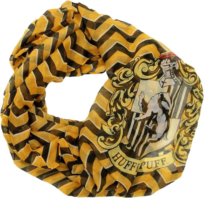 Hufflepuff Infinity Scarf for Harry Potter Fans - Gold