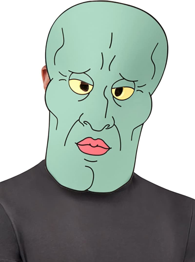 SpongeBob SquarePants Handsome Squidward Foam Mask for Men
