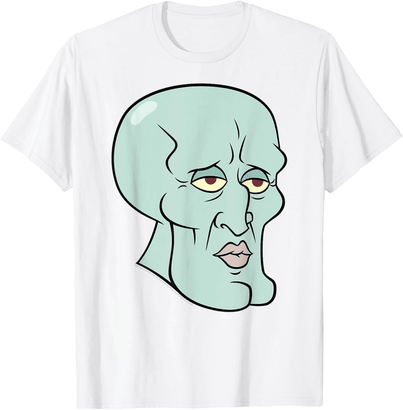 Handsome Squidward Face T-Shirt for Fans