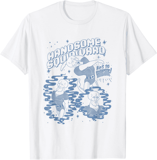 Handsome Squidward Vintage Logo T-Shirt