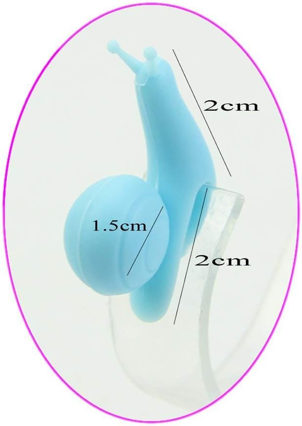 Cute Snail Silicone Tea Bag Holders - 10pc Colorful Set