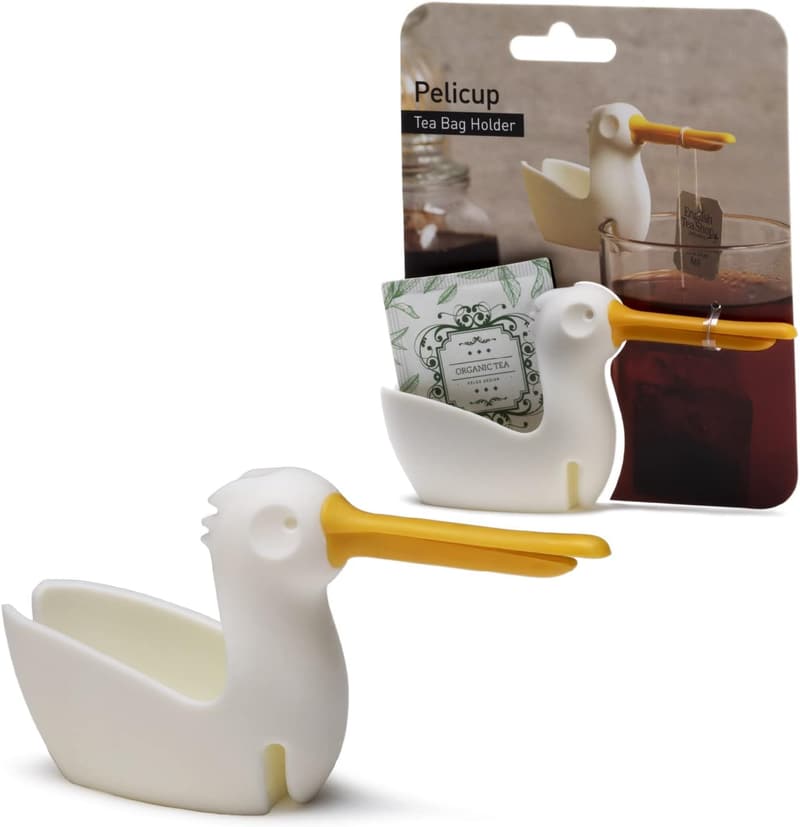 Cute Pelican Tea Bag Holder - Silicone Tea Bag Rest for Cups