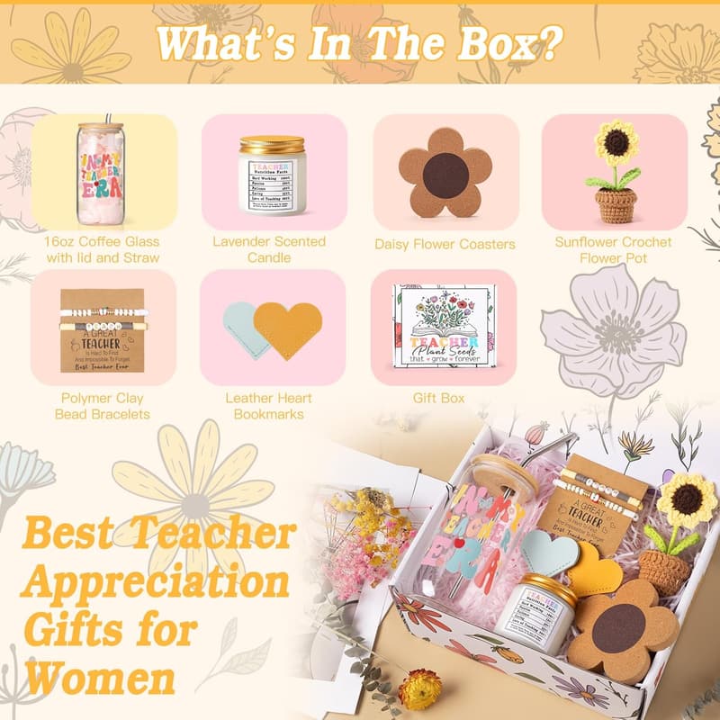 Teacher Appreciation Gift Basket for Women