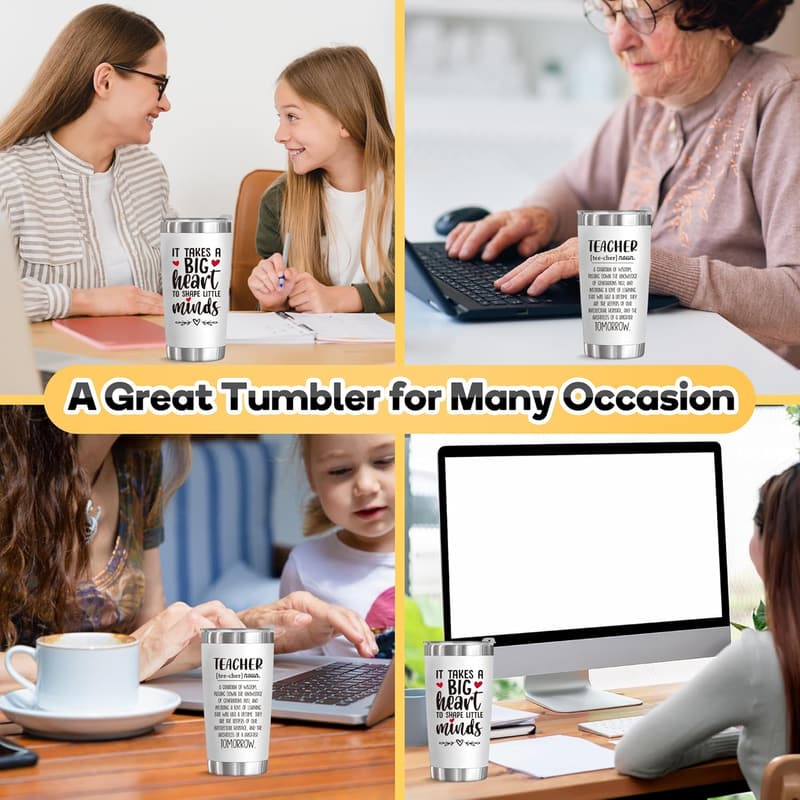 Teacher Appreciation Gifts: Funny Socks & 20 oz Insulated Tumbler