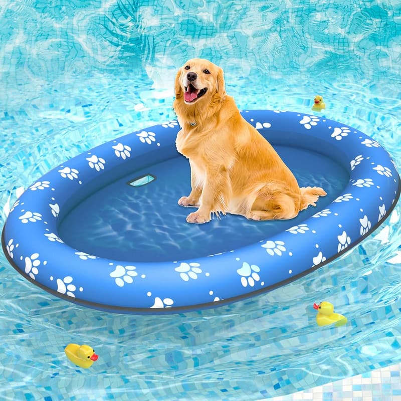 Inflatable Dog Float Raft for Summer Fun