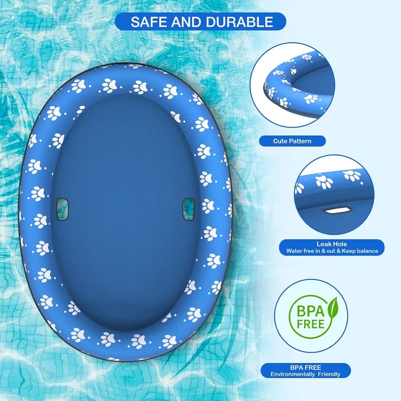 Inflatable Dog Float Raft for Summer Fun
