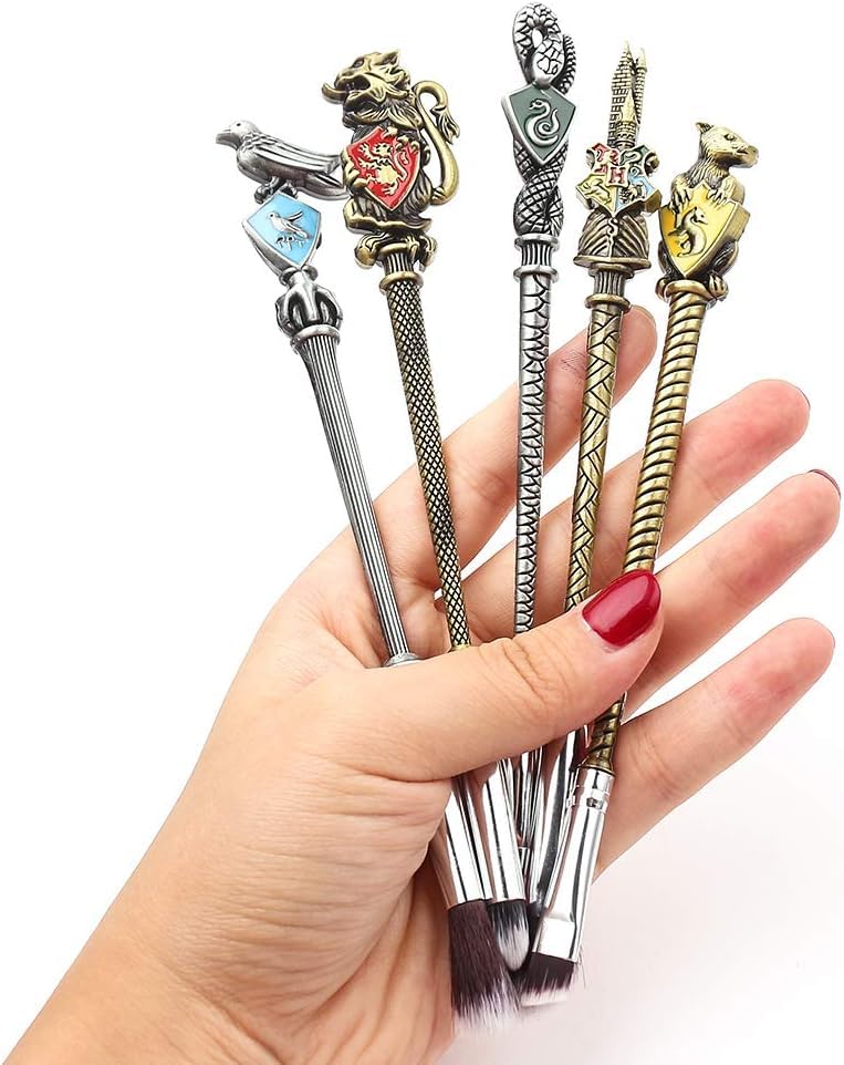 Harry Potter Makeup Brushes Set with Wand & Gift Box