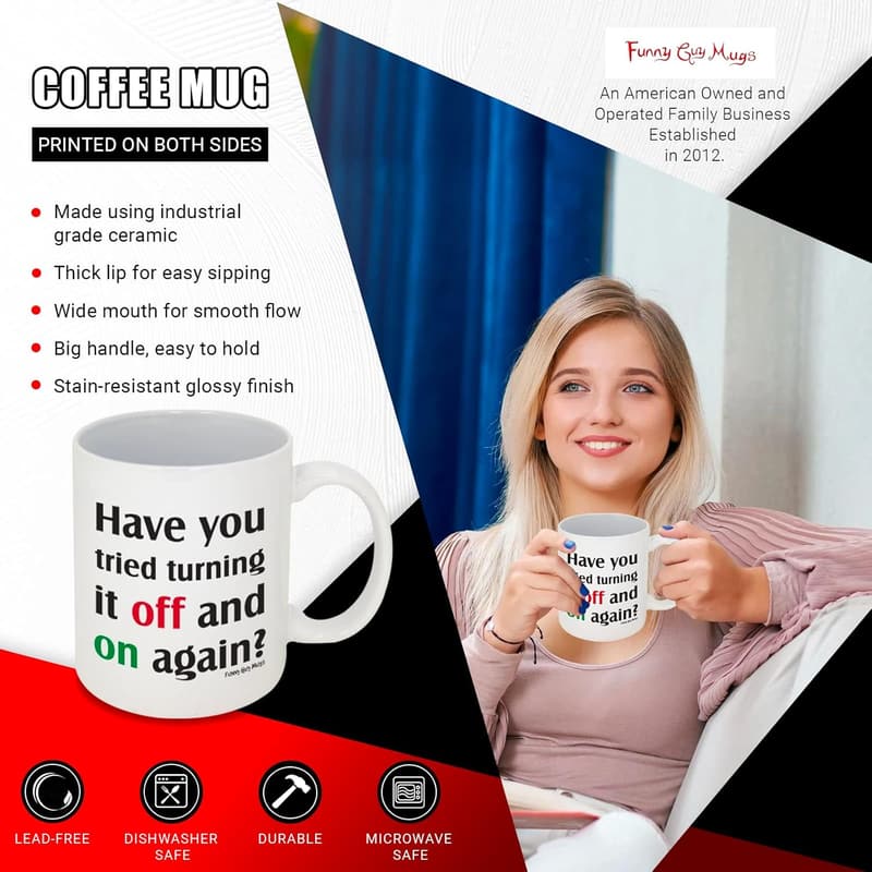 Funny Ceramic Coffee Mug - 