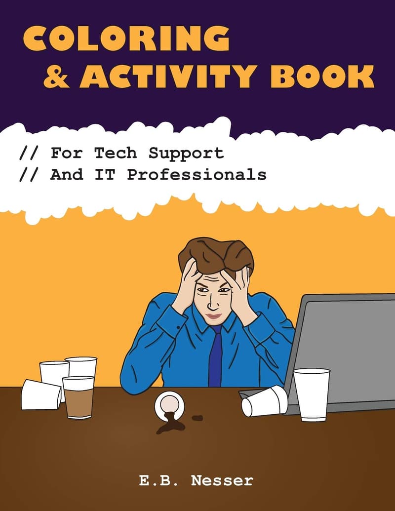 IT Professionals Coloring & Activity Book
