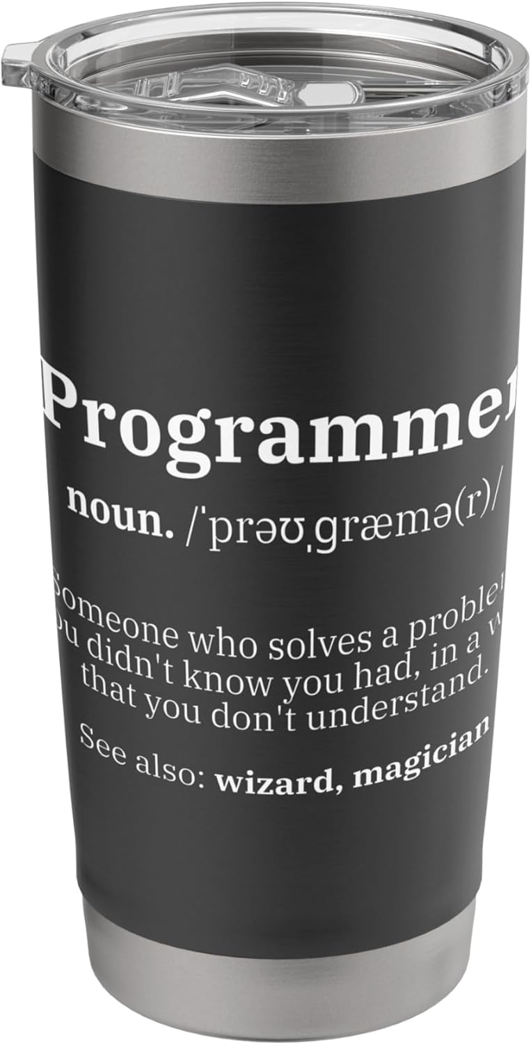 Computer Science Programmer Stainless Steel Insulated Tumbler