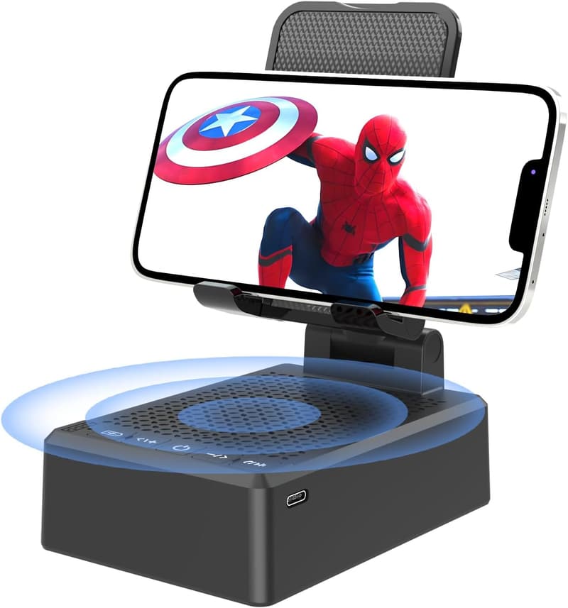 Bluetooth Speaker and Cell Phone Stand for Men – HD Sound