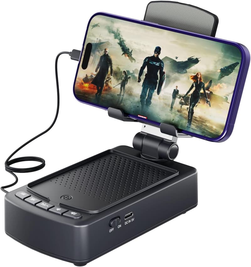 Bluetooth Speaker & Charging Stand for Men and Women (Black)