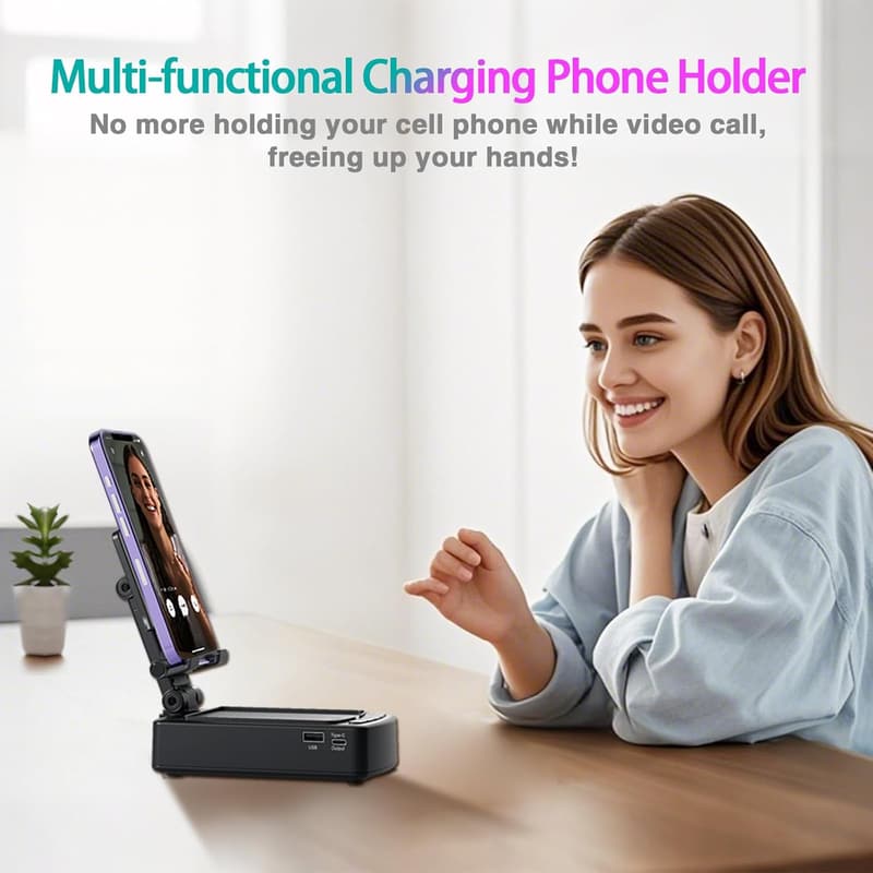 Bluetooth Speaker & Charging Stand for Men and Women (Black)
