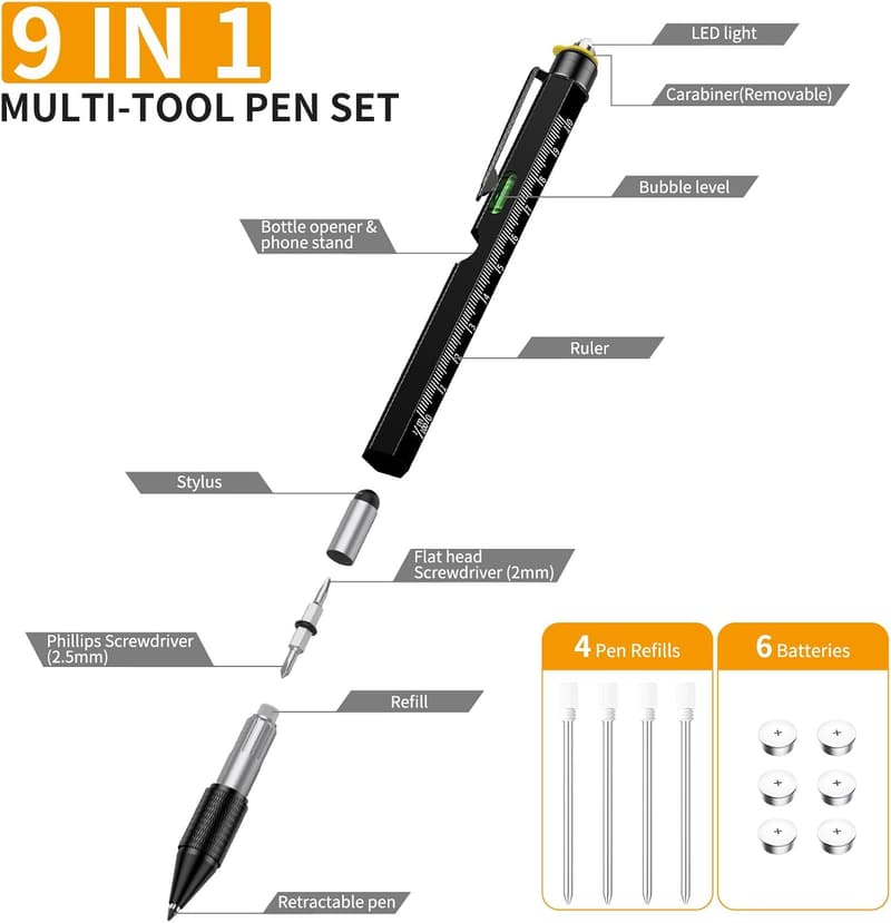 Personalized Multi-Tech Pen for Men - Ideal Father's Day Gift