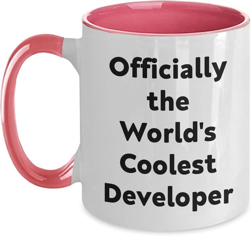 Funny Developer Two-Tone Coffee Mug - Unique Gift for Tech Enthusiasts