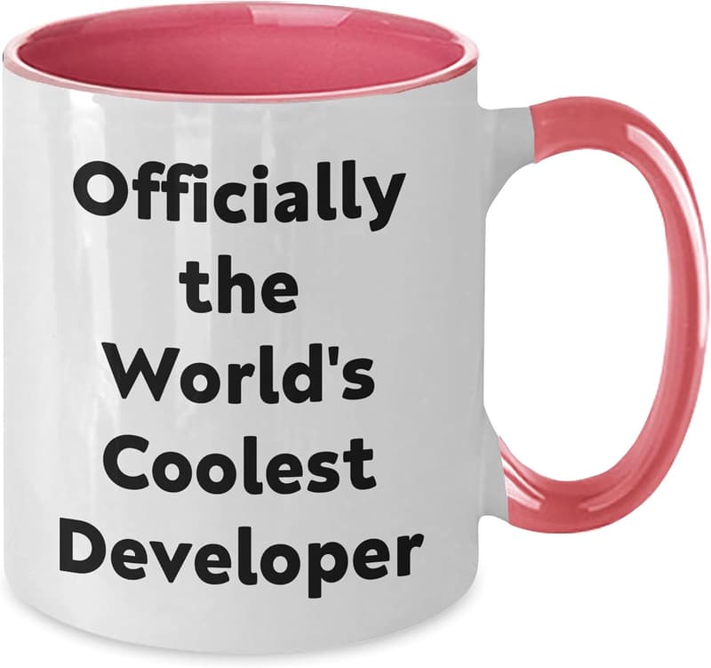 Funny Developer Two-Tone Coffee Mug - Unique Gift for Tech Enthusiasts