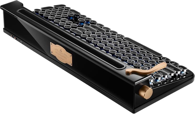 Retro Mechanical Keyboard with Bluetooth & 2.4G Wireless