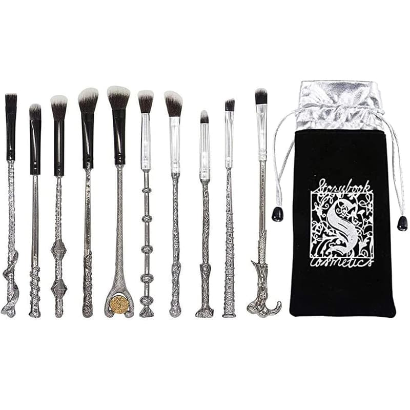 Makeup Brushes Set - 10 Durable Soft Metal Brushes for Face