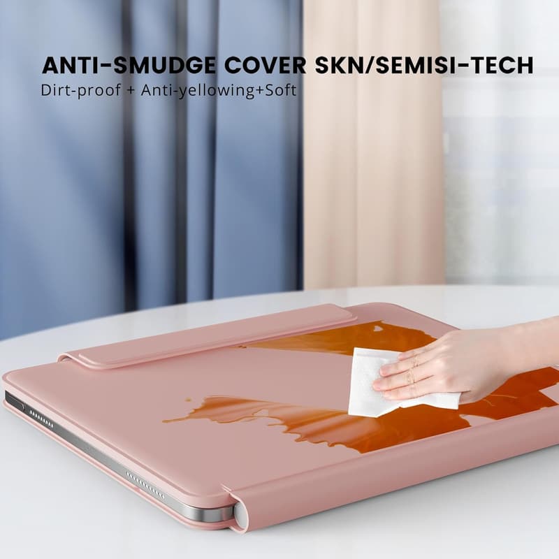 iPad 11th/10th Gen Case with Keyboard & Backlit Keys - Pink