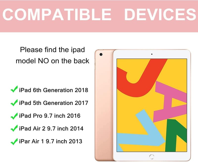 Slim Folio iPad Case with Detachable Backlit Keyboard - Pink
