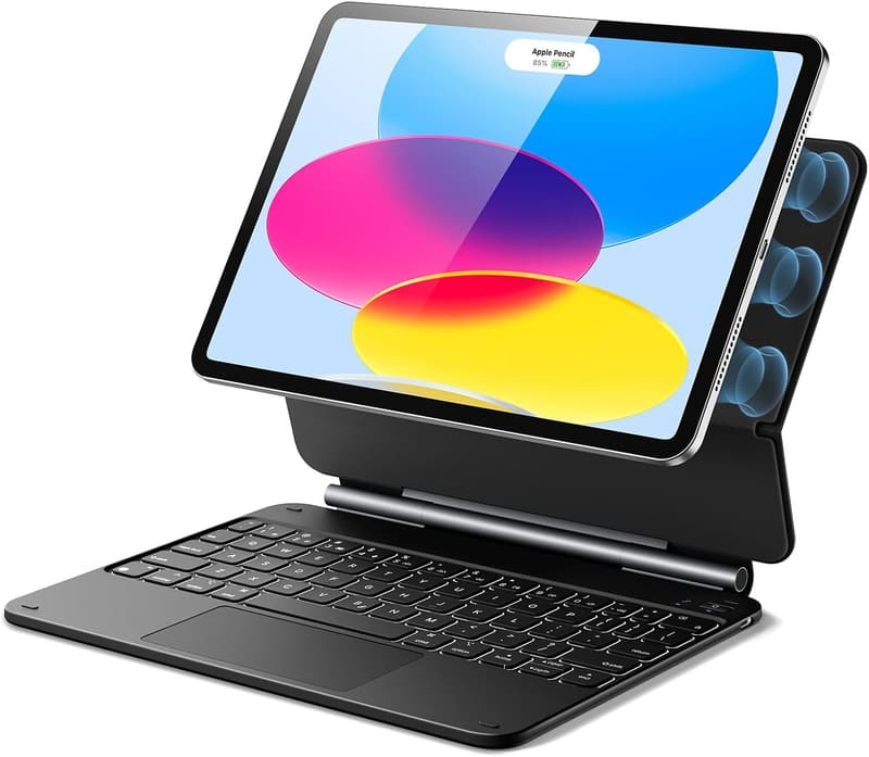 iPad 11th/10th Gen Keyboard Case with Backlit Keys & Stand