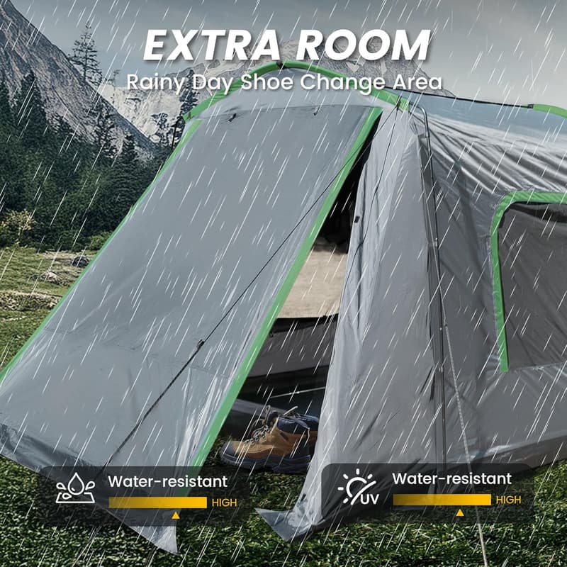 Family SUV Tent, Waterproof Car Camping Shelter for 5-9 People