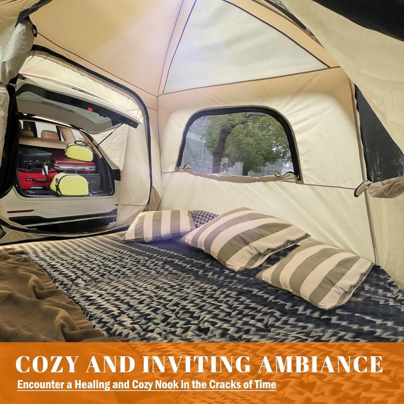 Heavy-Duty Oxford SUV Tent with Quick Setup - All-Season Camping Shelter