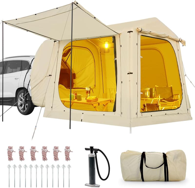 Waterproof Inflatable Camping Tent for 4-6 Adults