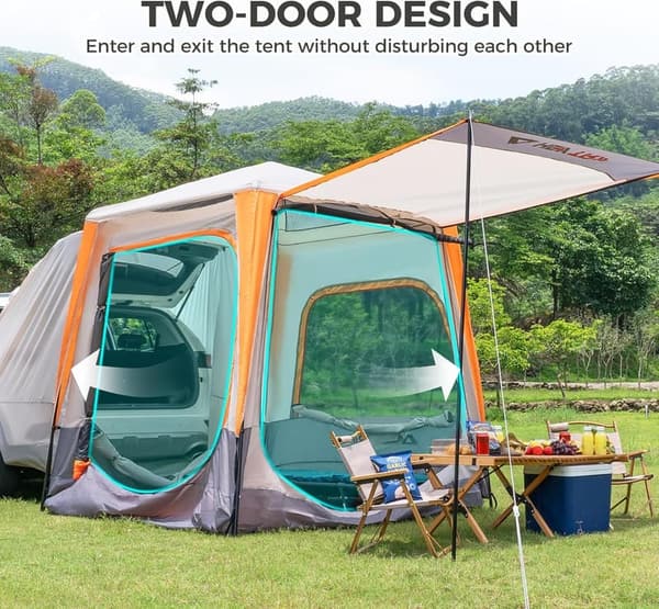 SUV Camping Tent with Double Door Design for Couples/Families