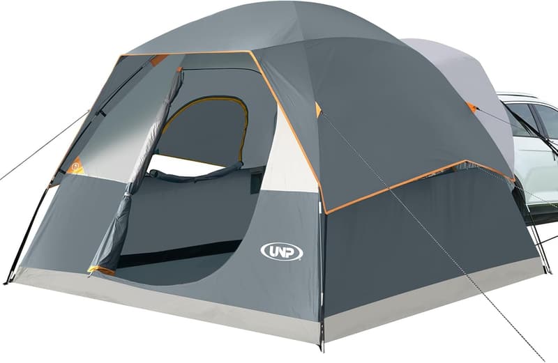 SUV Camping Dome Tent for 6 with Rainfly - Easy Setup