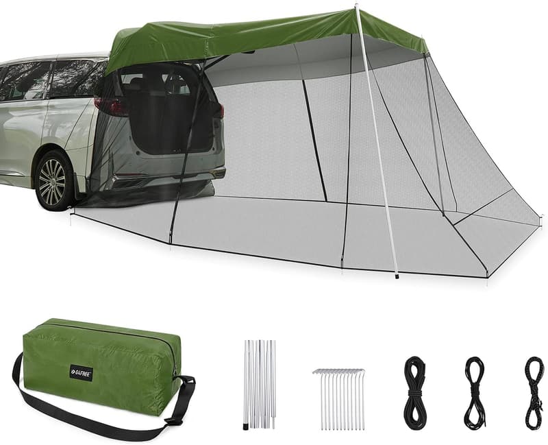 Portable SUV Tent Awning with Mosquito Net for Camping