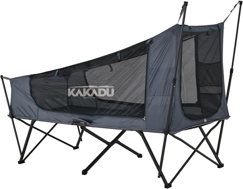 Compact Elevated Camping Cot Tent for 1 - Easy 1-Minute Setup