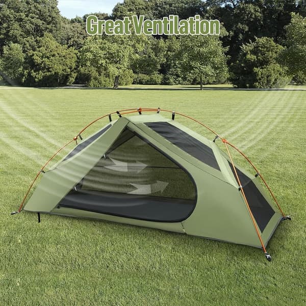 Lightweight Waterproof 1-Person Camping Tent