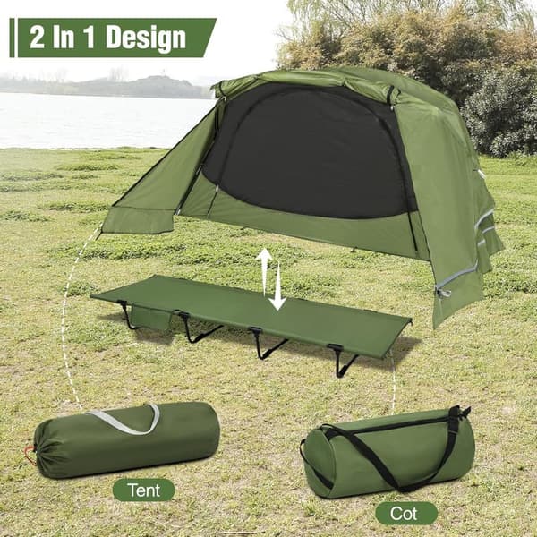 Waterproof Elevated Camping Cot Tent for Adults, 75