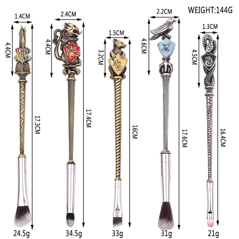Wizard Wand Makeup Brushes Set for Women - 2 Color Options