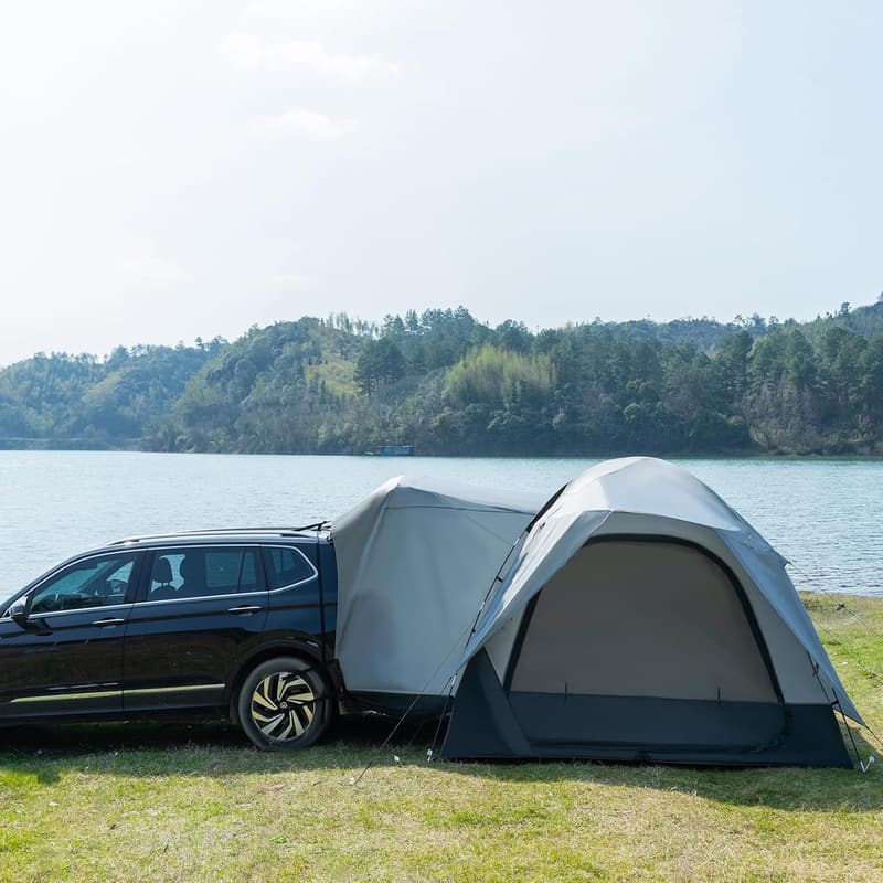 6-Person SUV Camping Tent with Waterproof Rainfly and Storage Bag